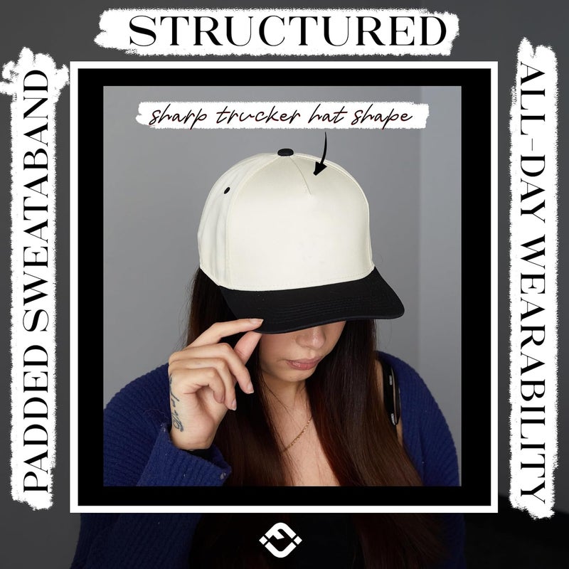 Funky Junque Vintage Canvas Snapback Hat - Adjustable 2 Tone Cap for Men Women - Put It On My, Cowboy, Girl Dad, Funny - Image 5